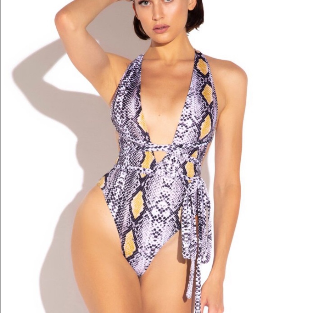 Snake skin one piece